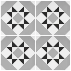 Fiore Diamond Black Porcelain Wall & Floor Tile 200 X 200mm - 0.52sqm Pack 8 Fiore Diamond Black Porcelain Wall & Floor Tile 200 X 200mm - 0.52sqm Pack -Home Base Sales Shop 13220601 7764916348340978