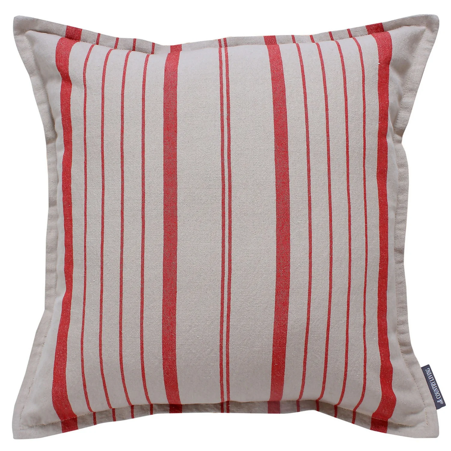 Country Living Croyde Stripe Cushion - Red 1 Country Living Croyde Stripe Cushion - Red