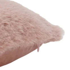 Faux Fur Rabbit Cushion - 45x45cm - Blush -Home Base Sales Shop 13552794 1374964335842942