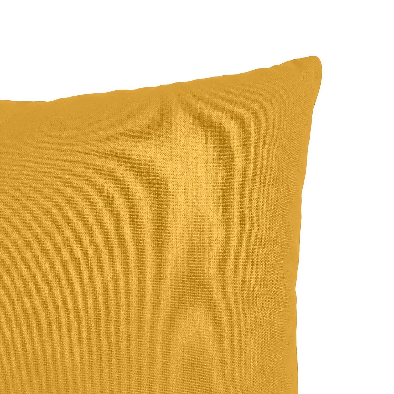 Recycled Cotton Cushion - Ochre 3 Recycled Cotton Cushion - Ochre - Image 3