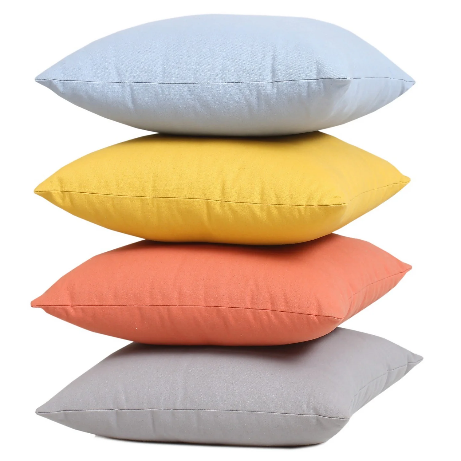 Recycled Cotton Cushion - Ochre 5 Recycled Cotton Cushion - Ochre - Image 5