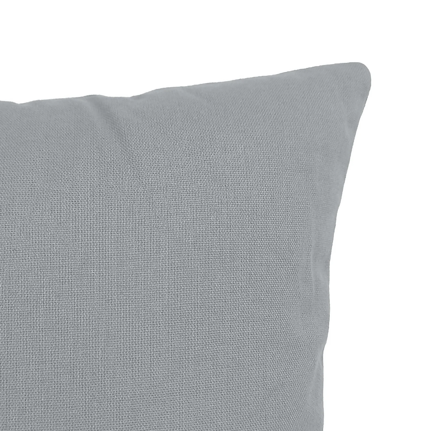 Recycled Cotton Cushion - Dark Grey 3 Recycled Cotton Cushion - Dark Grey - Image 3