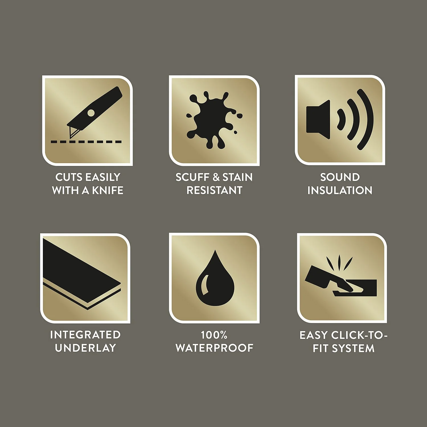 Kraus Rigid Core Herringbone Luxury Vinyl Floor Tile - Langley Grey 3 Kraus Rigid Core Herringbone Luxury Vinyl Floor Tile - Langley Grey - Image 3