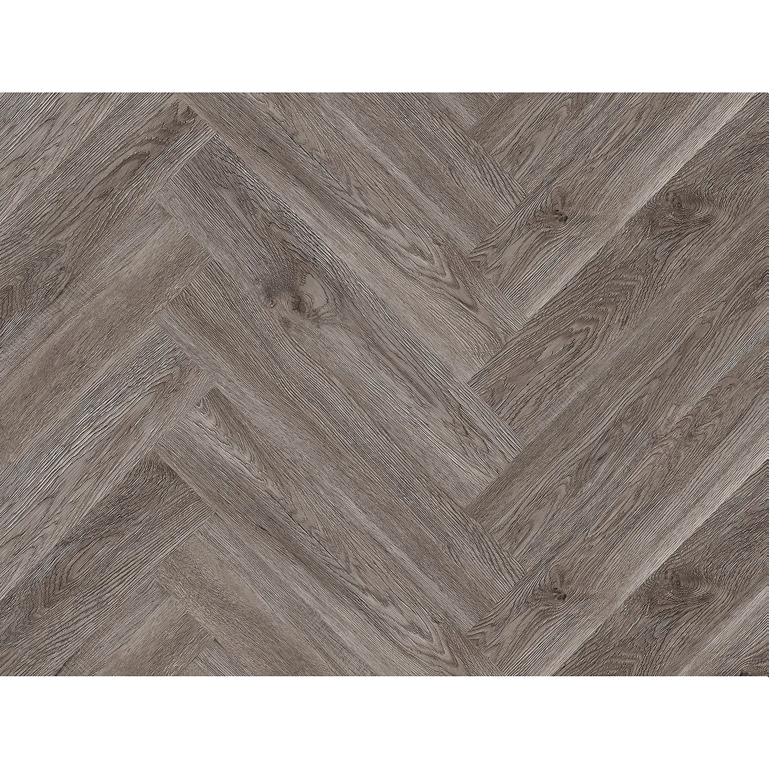Kraus Rigid Core Herringbone Luxury Vinyl Floor Tile - Langley Grey 5 Kraus Rigid Core Herringbone Luxury Vinyl Floor Tile - Langley Grey - Image 5
