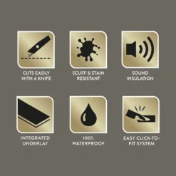 Kraus Herringbone Luxury Vinyl Floor Tile Sample - Aversley Oak -Home Base Sales Shop 13733826 1984957094254212