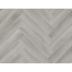 Kraus Herringbone Luxury Vinyl Floor Tile Sample - Owsten Grey -Home Base Sales Shop 13733828 1434957094586759