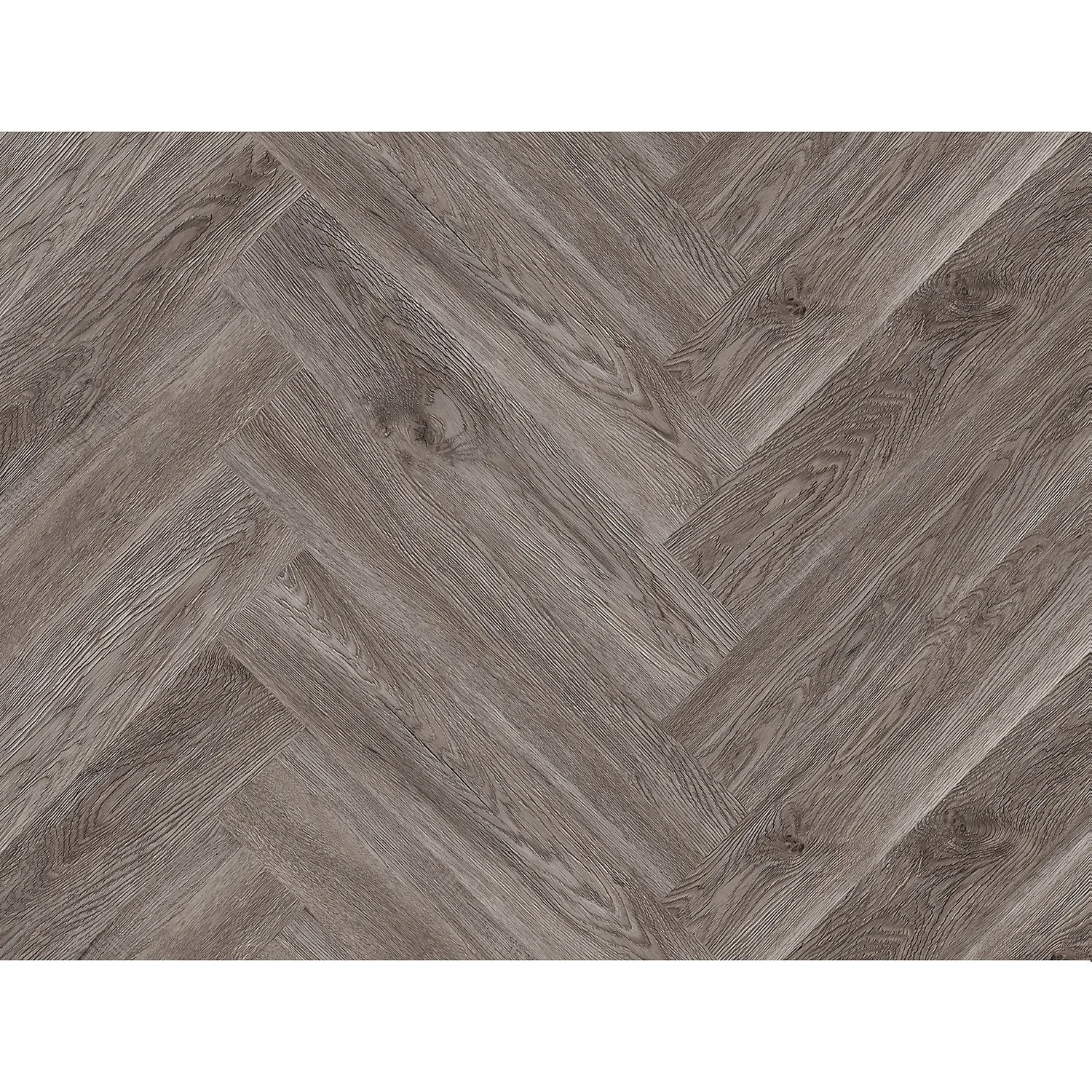 Kraus Herringbone Luxury Vinyl Floor Tile Sample - Langley Grey 5 Kraus Herringbone Luxury Vinyl Floor Tile Sample - Langley Grey - Image 5