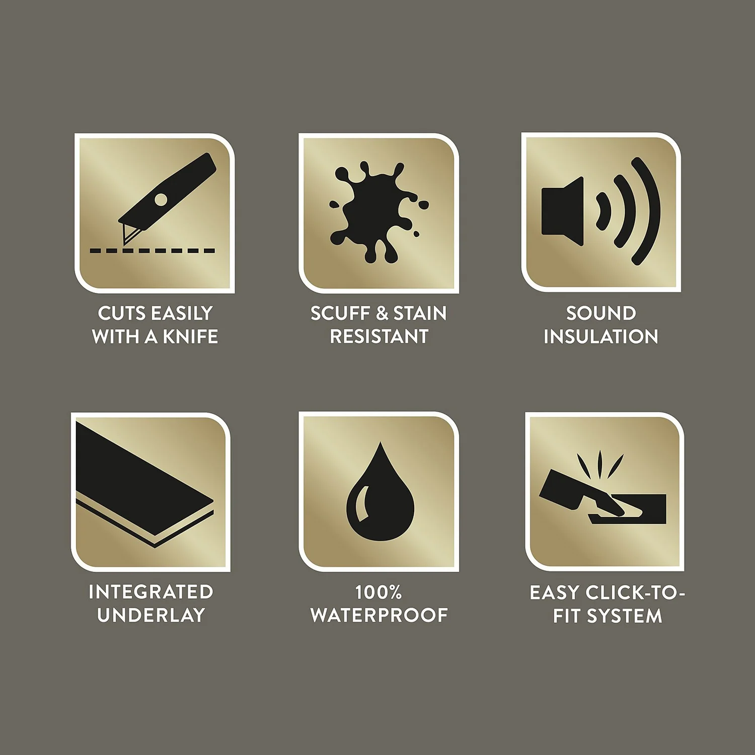 Kraus Herringbone Luxury Vinyl Floor Tile Sample - Brampton Grey 3 Kraus Herringbone Luxury Vinyl Floor Tile Sample - Brampton Grey - Image 3