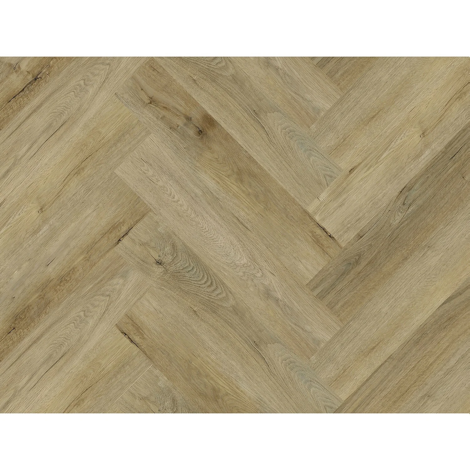 Kraus Herringbone Luxury Vinyl Floor Tile Sample - Wistow Oak 5 Kraus Herringbone Luxury Vinyl Floor Tile Sample - Wistow Oak - Image 5
