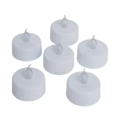 Pack Of 6 LED Tealight Candles - White 7 Pack Of 6 LED Tealight Candles - White -Home Base Sales Shop 13794262 2015009419465704