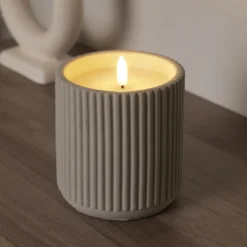 LED Concrete Candle - Grey -Home Base Sales Shop 13794265 9165009419611231