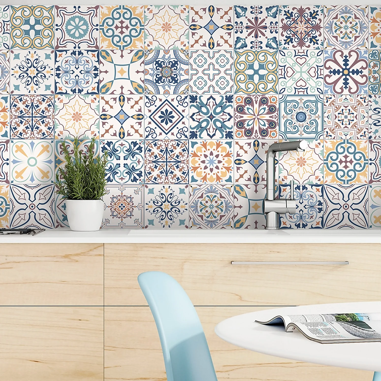 Marquis Mediterranean Mix Porcelain Tile (Sample Only) - 100 X 130mm 1 Marquis Mediterranean Mix Porcelain Tile (Sample Only) - 100 X 130mm