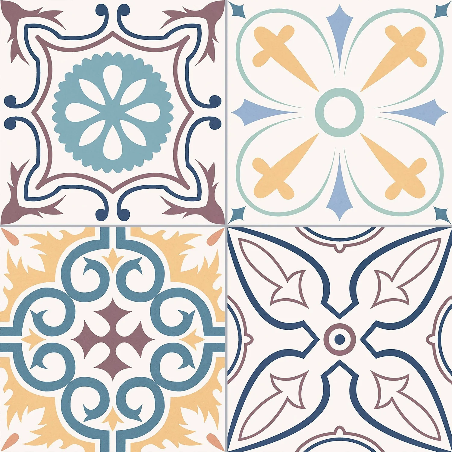 Marquis Mediterranean Mix Porcelain Tile (Sample Only) - 100 X 130mm 2 Marquis Mediterranean Mix Porcelain Tile (Sample Only) - 100 X 130mm - Image 2