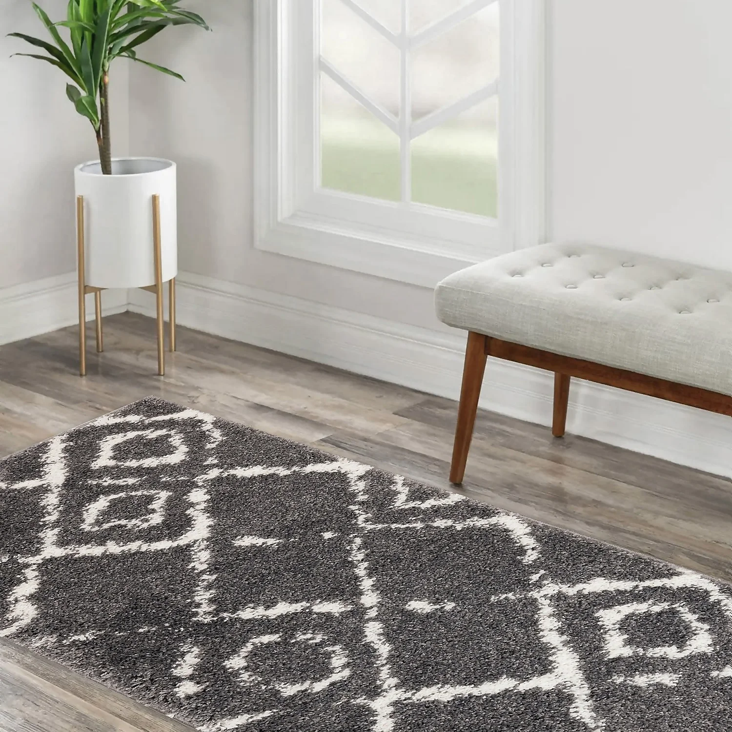 Deluxe Berber Runner - Charcoal - 67x180cm 2 Deluxe Berber Runner - Charcoal - 67x180cm - Image 2