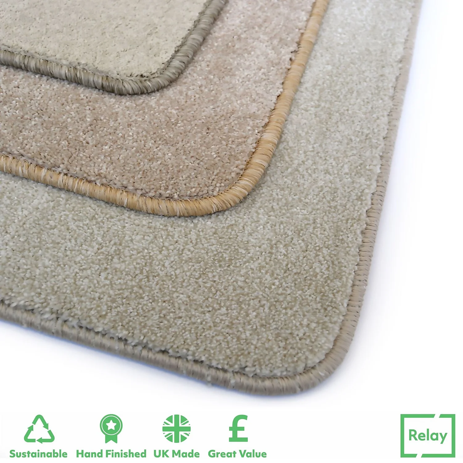 Relay Rug - Natural - 140x200cm 3 Relay Rug - Natural - 140x200cm - Image 3