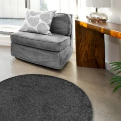 Relay Circular Rug - Dark Grey - 200cm -Home Base Sales Shop 14015854 1165052680281608