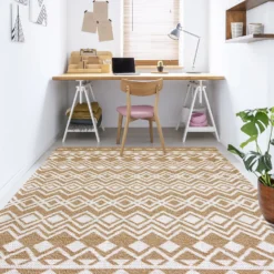 Recycled Cotton Tribal Rug - Ochre - 160x230cm 11 Recycled Cotton Tribal Rug - Ochre - 160x230cm -Home Base Sales Shop 14015879 1855006089411119