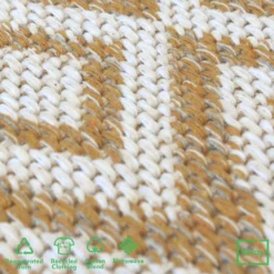 Recycled Cotton Tribal Rug - Ochre - 160x230cm 8 Recycled Cotton Tribal Rug - Ochre - 160x230cm -Home Base Sales Shop 14015879 2085006089169883