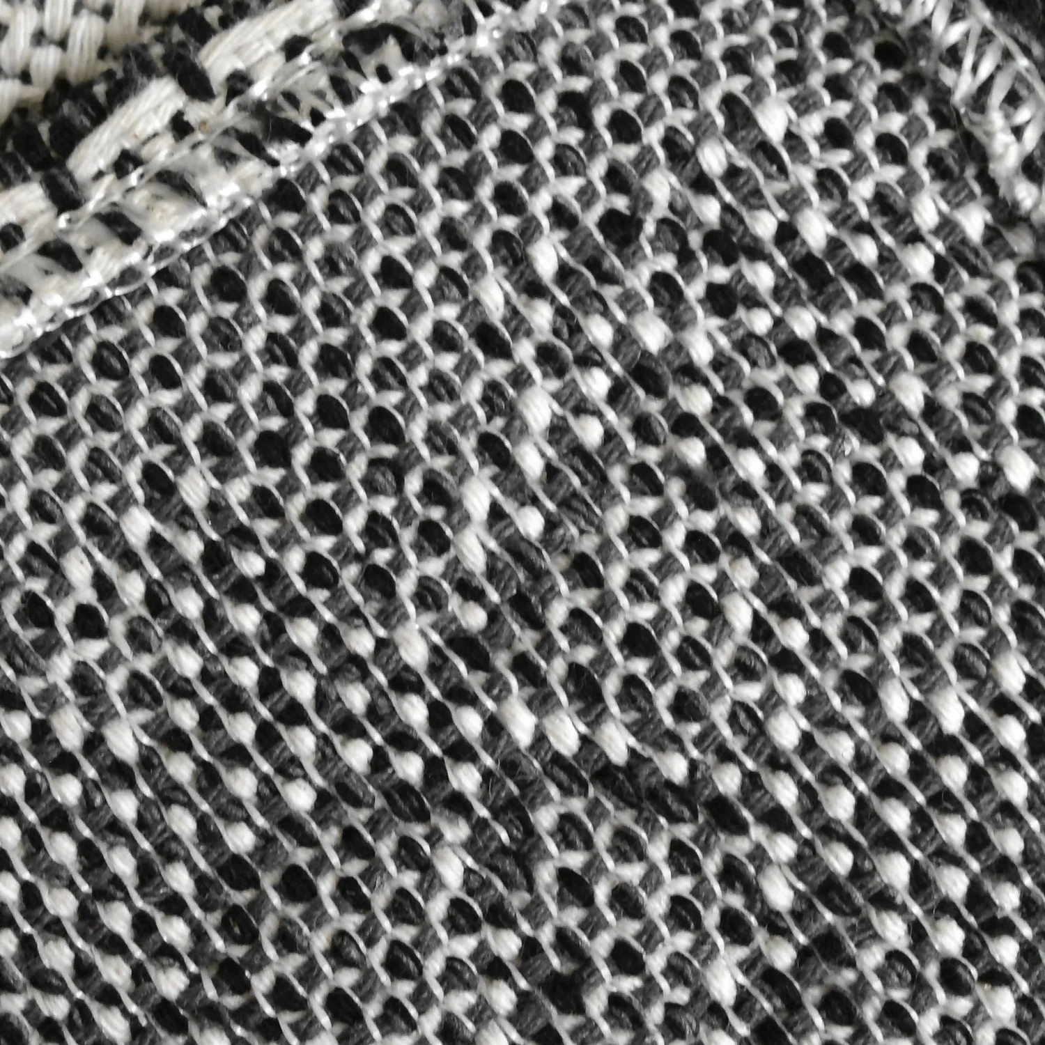 Recycled Cotton Starburst Rug - Monochrome - 60x180cm 5 Recycled Cotton Starburst Rug - Monochrome - 60x180cm - Image 5