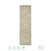 Recycled Diamond Rug - Natural - 60x230cm