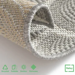 Relay Recycled Indoor/Outdoor Rug - Grey - 160x230cm -Home Base Sales Shop 14015912 1785006090303592