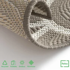 Relay Recycled Indoor/Outdoor Rug - Dark Natural - 120x170cm -Home Base Sales Shop 14015916 1505006092073076