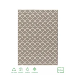 Relay Recycled Indoor/Outdoor Rug - Dark Natural - 200x290cm