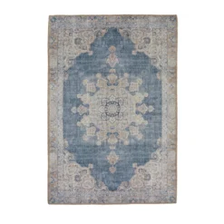 Opal Medallion Rug Navy 100x150cm