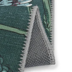 Opal Botanical Rug - Bottle Green - 100x150cm 10 Opal Botanical Rug - Bottle Green - 100x150cm -Home Base Sales Shop 14015923 4725006089779573