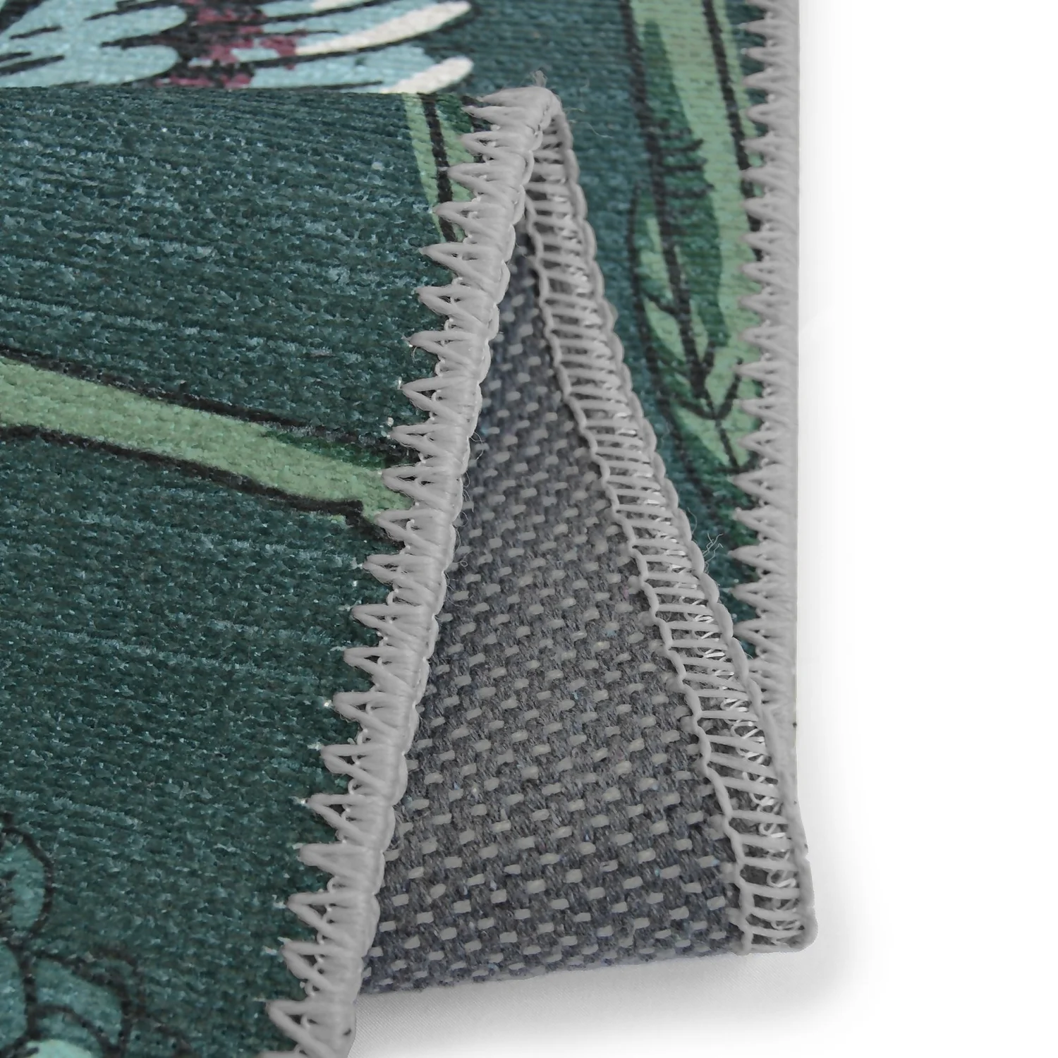 Opal Botanical Rug - Bottle Green - 135x195cm 5 Opal Botanical Rug - Bottle Green - 135x195cm - Image 5