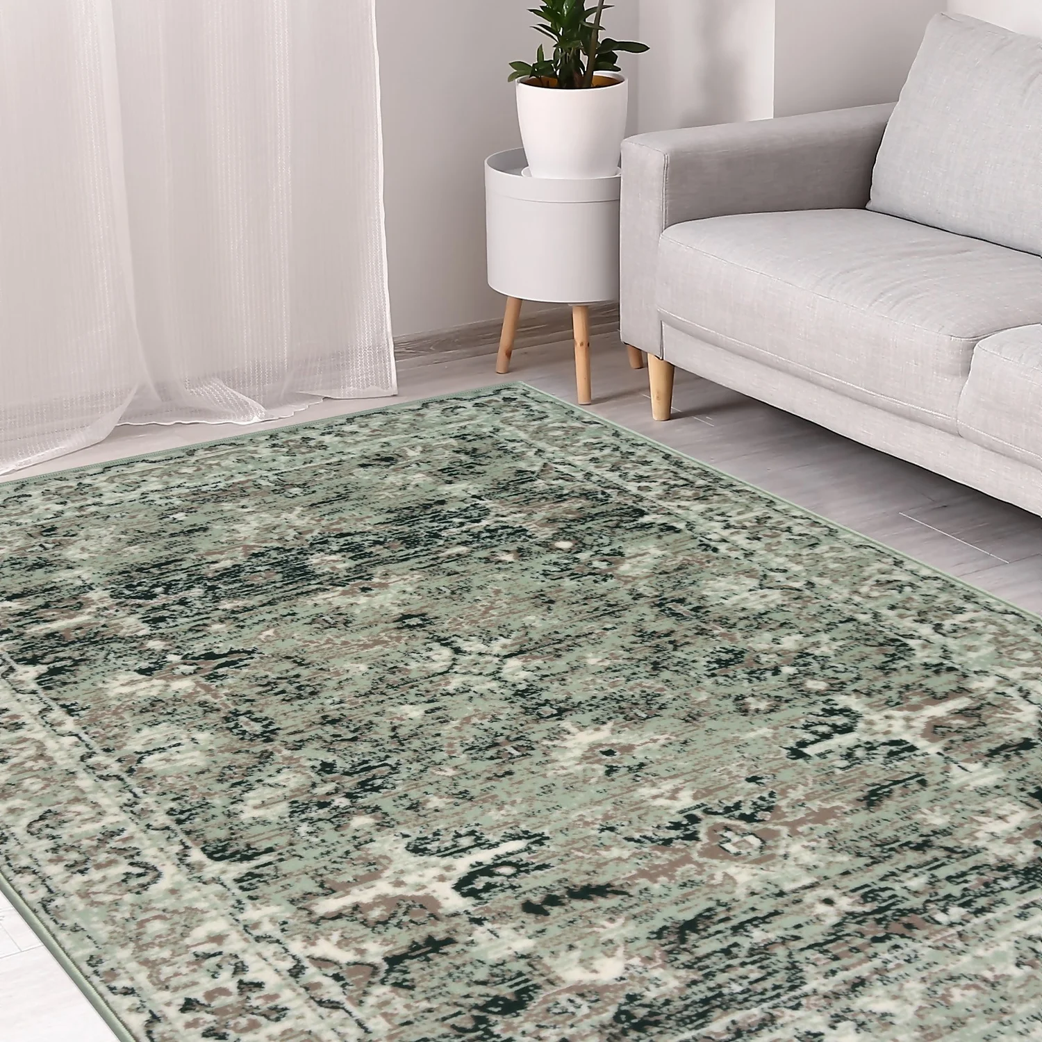 Traditional Rug - Sage - 160x230cm 2 Traditional Rug - Sage - 160x230cm - Image 2