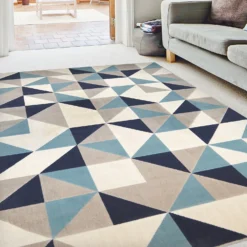 Creation Venus Geometric Rug - Teal - 160x230cm 9 Creation Venus Geometric Rug - Teal - 160x230cm -Home Base Sales Shop 14015967 1825006086880598