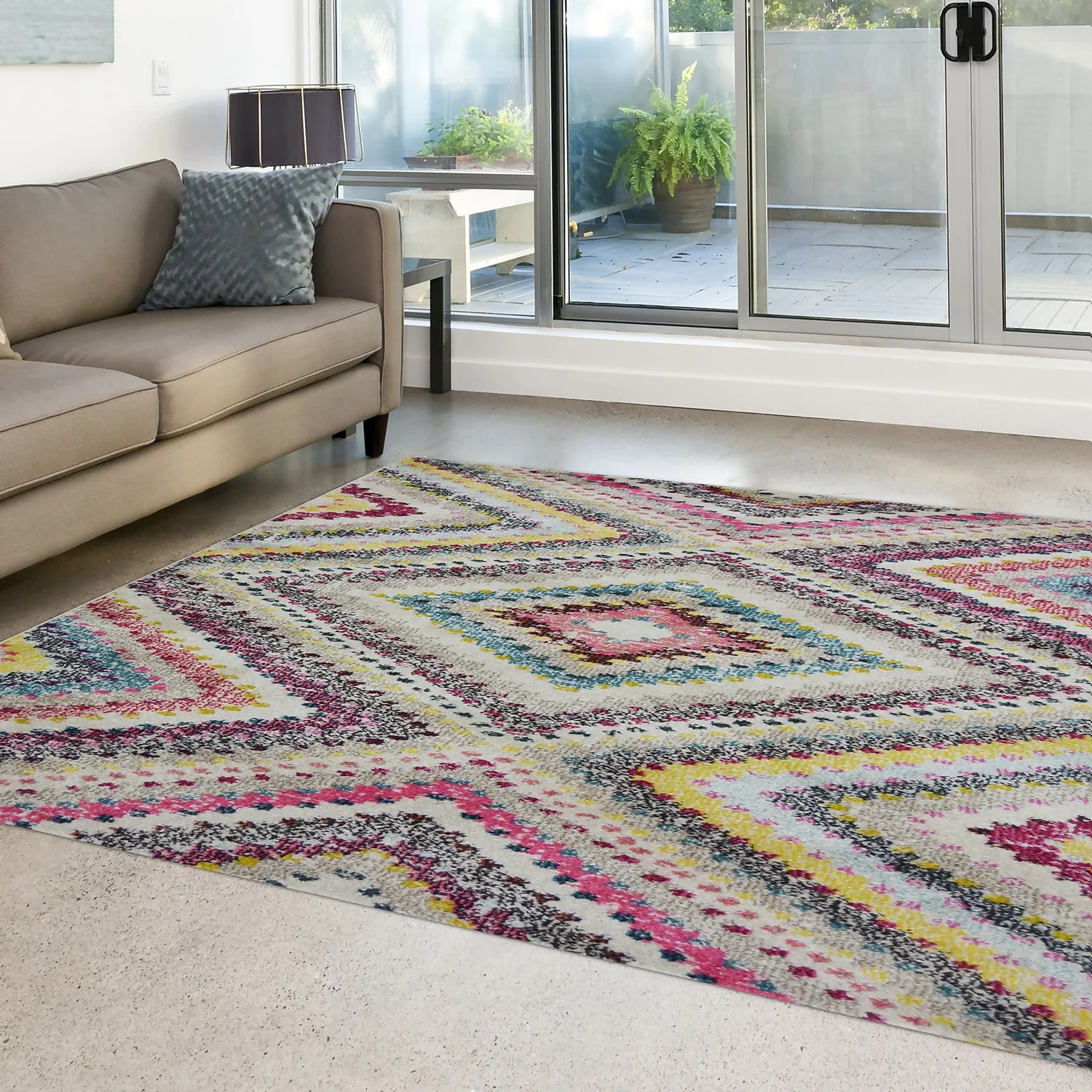 Villa Tribal Rug - Multicoloured - 160x230cm 6 Villa Tribal Rug - Multicoloured - 160x230cm - Image 6