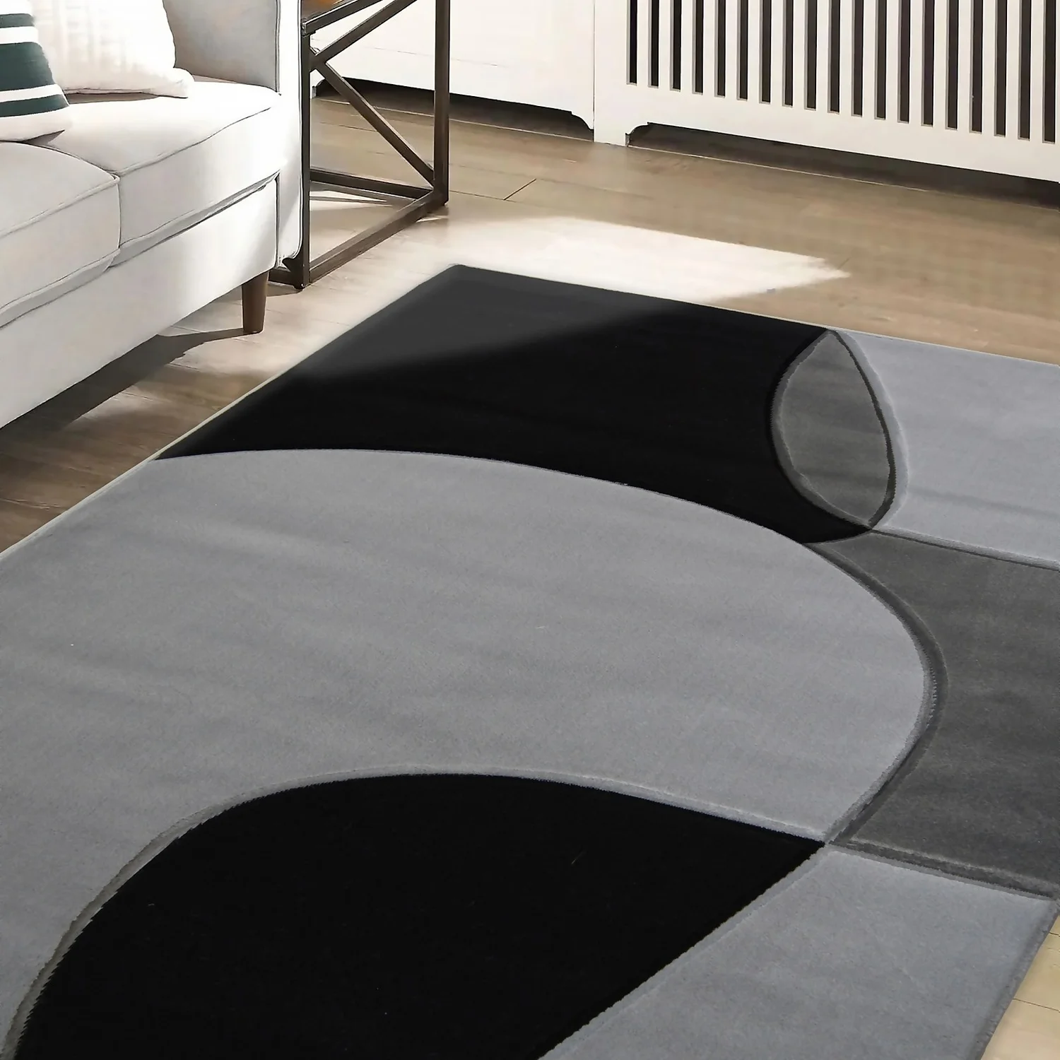 Daytona Abstract Rug - Grey - 160x230cm 5 Daytona Abstract Rug - Grey - 160x230cm - Image 5