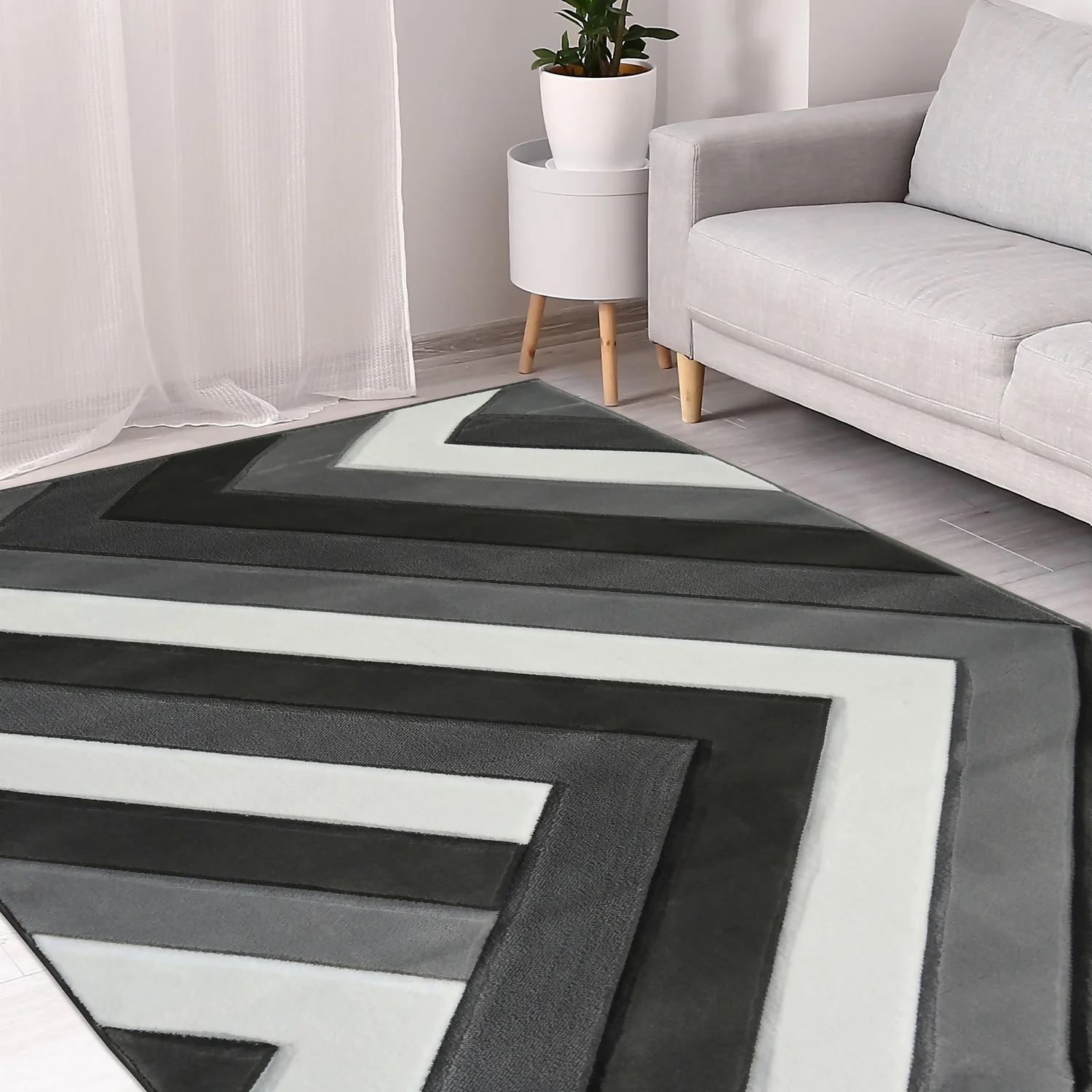 Daytona Zen Rug - Grey - 120x170cm 2 Daytona Zen Rug - Grey - 120x170cm - Image 2