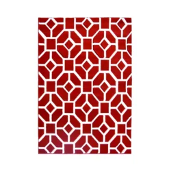 Daytona Gorton Rug - Red - 120x170cm
