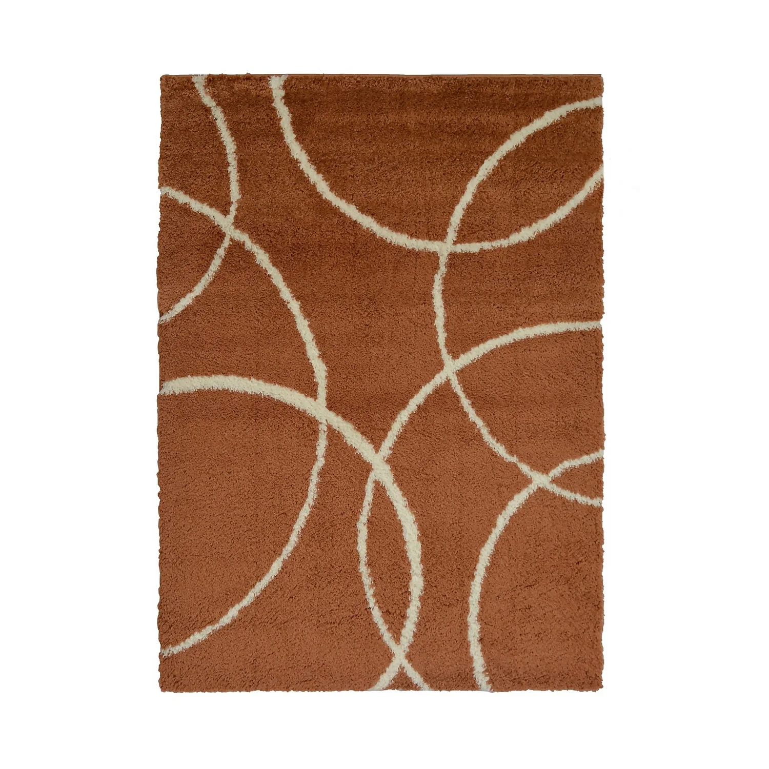 Snug Bubbles Rug - Terracotta & Ivory - 120x170cm 1 Snug Bubbles Rug - Terracotta & Ivory - 120x170cm