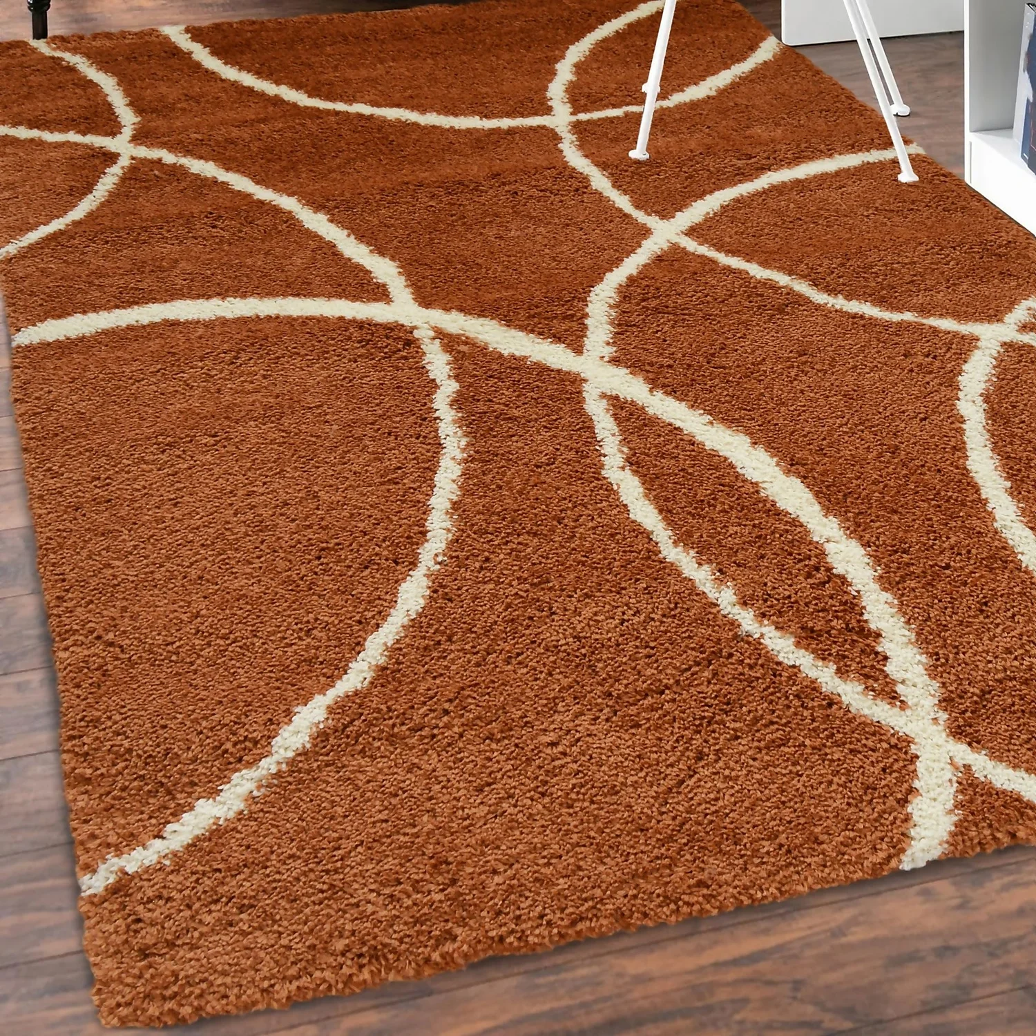 Snug Bubbles Rug - Terracotta & Ivory - 120x170cm 2 Snug Bubbles Rug - Terracotta & Ivory - 120x170cm - Image 2