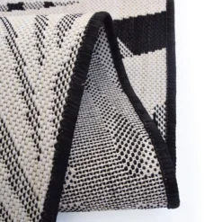 County Leaf Indoor/Outdoor Rug - Black - 160x230cm -Home Base Sales Shop 14016050 5335006085380409