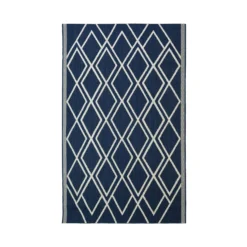 County Diamonds Indoor/Outdoor Rug - Navy - 160x230cm