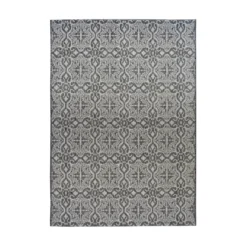 County Victorian Indoor/Outdoor Rug - Grey - 120x170cm