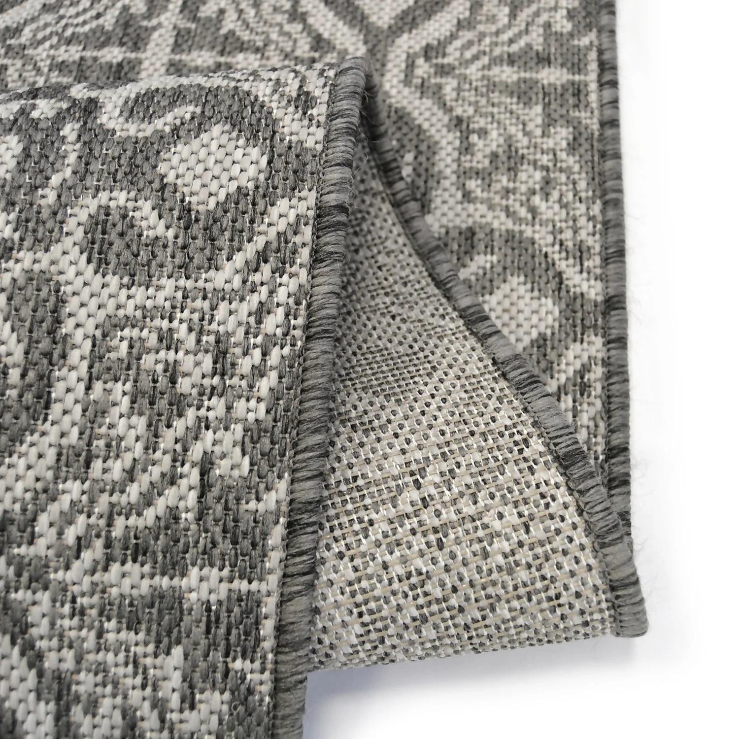 County Victorian Indoor/Outdoor Rug - Grey - 120x170cm 6 County Victorian Indoor/Outdoor Rug - Grey - 120x170cm - Image 6