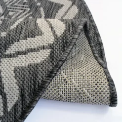 County Circle Indoor/Outdoor Rug - Grey - 133cm 9 County Circle Indoor/Outdoor Rug - Grey - 133cm -Home Base Sales Shop 14016069 2135006085396066