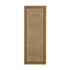 Denver Border Indoor/Outdoor Rug - Latte - 80x200cm