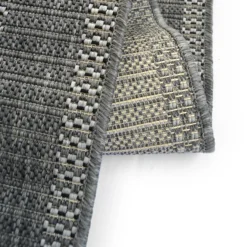 Denver Border Indoor/Outdoor Rug - Grey - 200x290cm -Home Base Sales Shop 14016079 1775006088223983