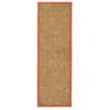 Herringbone Runner With Border - Terracotta - 60x180cm