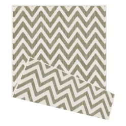 Duo Weave Indoor/Outdoor Rug - Chevrons Natural - 120x170cm