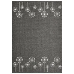 Geneva Washable Rug - Lead & Sugar - 80x140cm