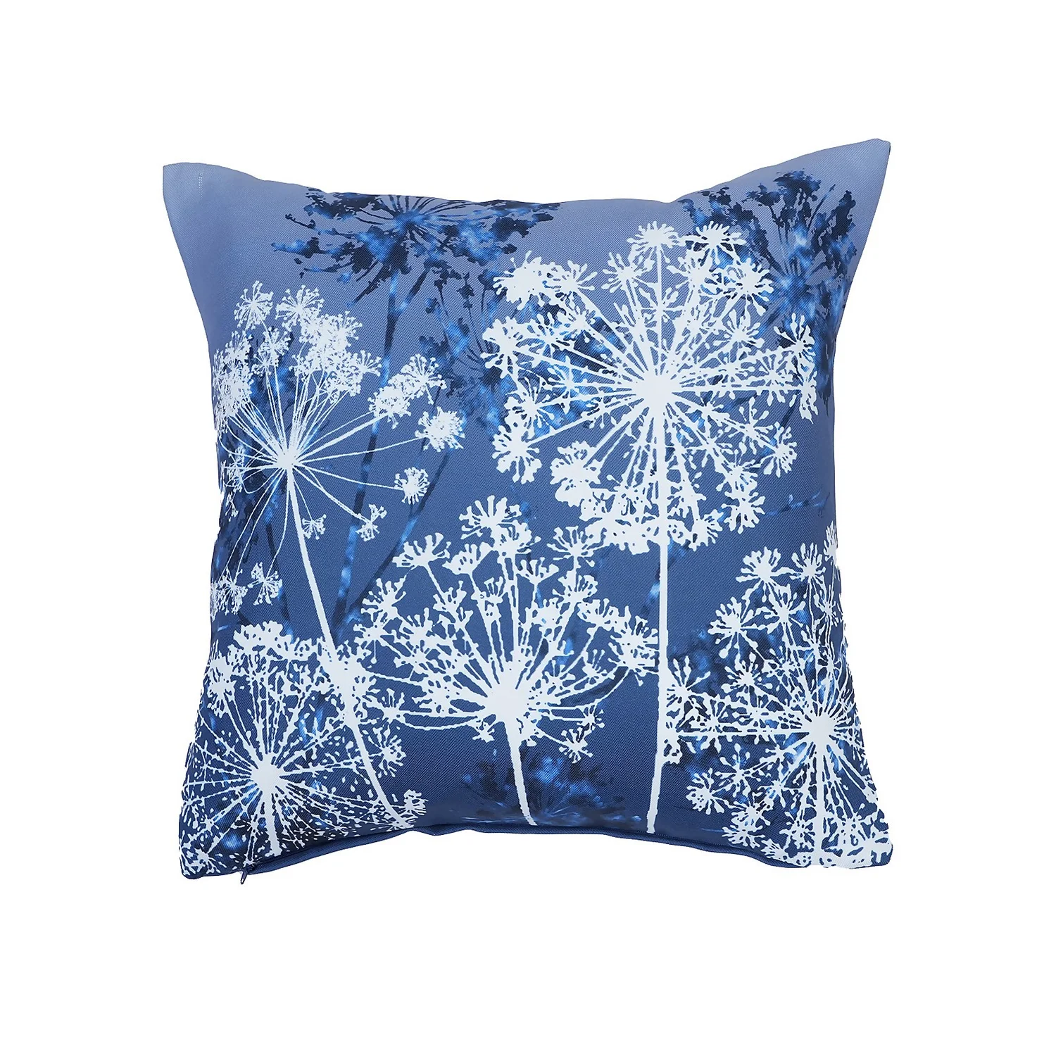 Dandelions Garden Cushion - Blue 1 Dandelions Garden Cushion - Blue