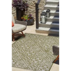 Indoor Outdoor Tile Rug - Green - 100x150cm -Home Base Sales Shop 14758881 3785053511121105